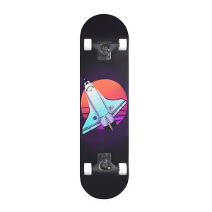 Iridescent Exploration Skateboard