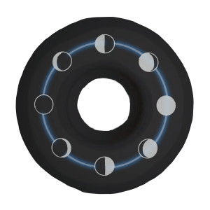 Moon Phases Skateboard Wheels