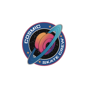 Cosmic Skate Crew Mission Patch Sticker