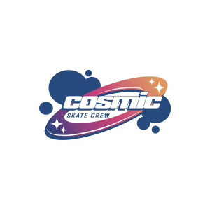 Cosmic Skate Crew Logo Sticker